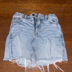 American Eagle Outfitters Light Blue Denim Skirt